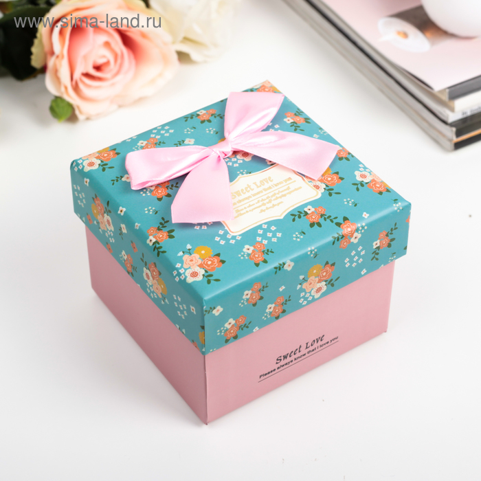 Подарочные коробки  Сима-Ленд Коробка подарочная 11 х 11 х 8,5 см