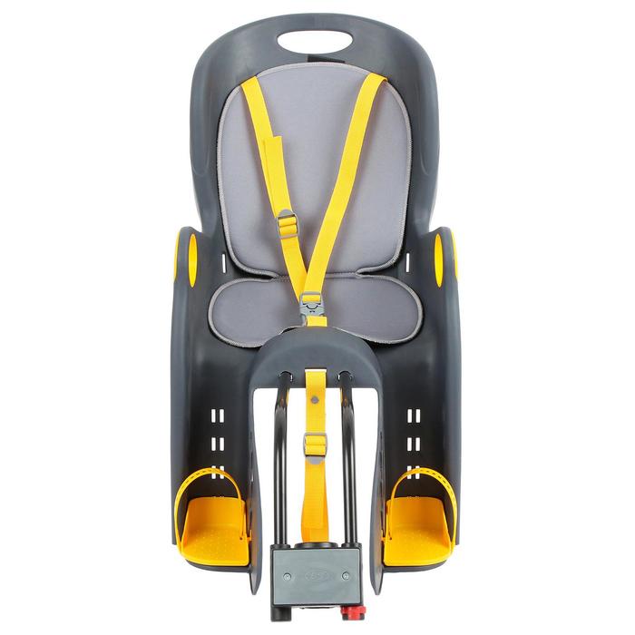 Велокресло заднее BQ-8 универсальный крепеж, цвет темно-серый