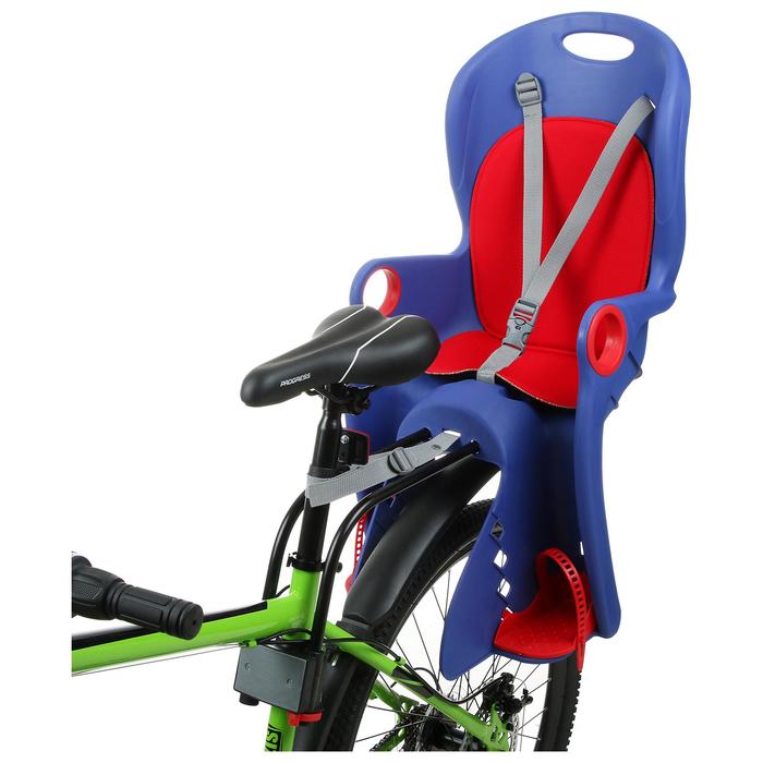 Велокресло заднее BQ-8 универсальный крепеж, цвет синий