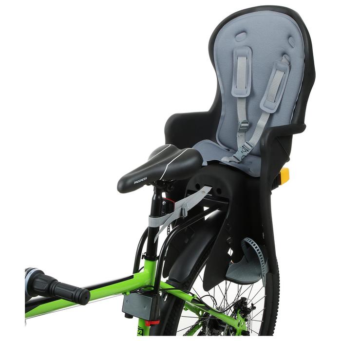Велокресло заднее BQ-7-4 с регулировкой наклона, крепление на раму, цвет чернный