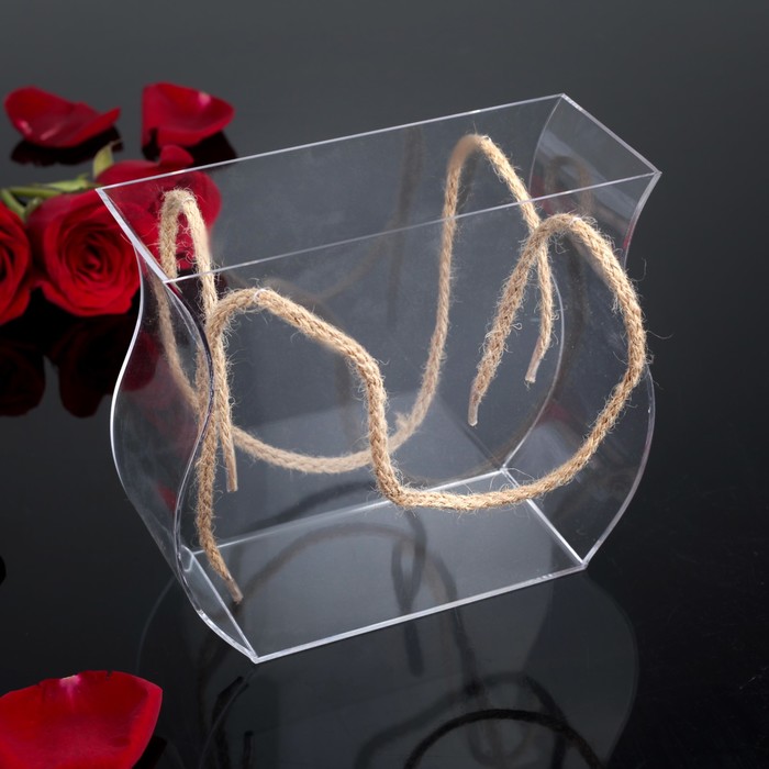 Коробка акриловая для цветов 20,5 х 8 х 17,5 см