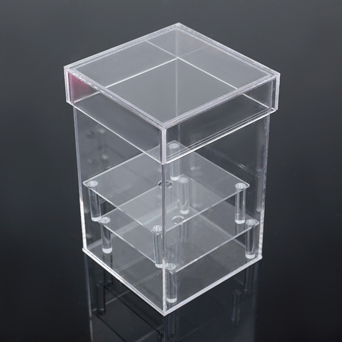 Коробка акриловая для цветов 11 х 11 х 18 см
