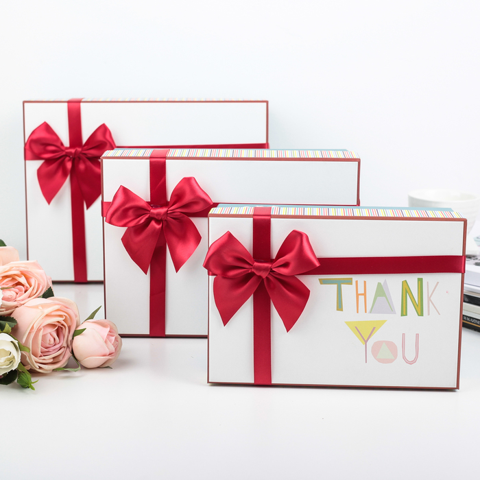 Набор коробок 3в1, 28 х 21 х 11 - 22 х 15 х 9 см