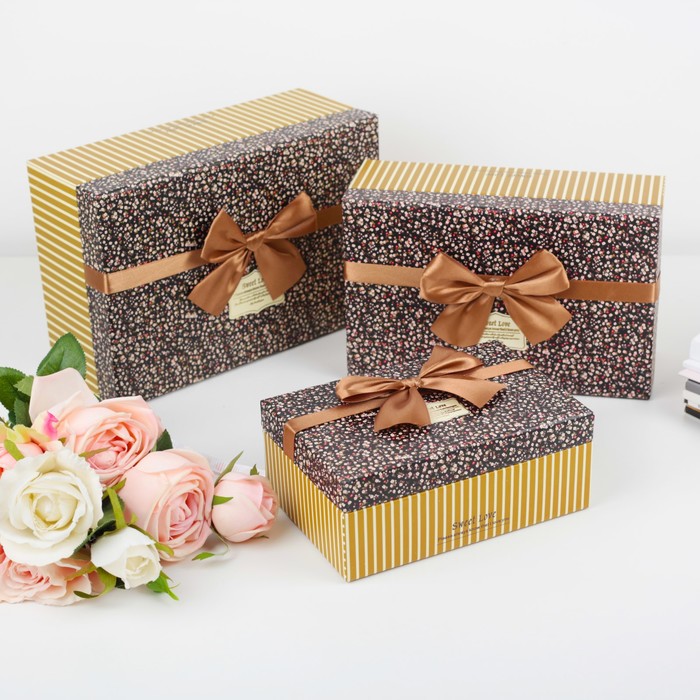 Набор коробок 3в1, 26 х 17 х 10 - 18 х 12 х 7,5 см