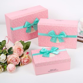 

Набор коробок 3 в 1, 26 х 17 х 10 - 18 х 12 х 7,5 см