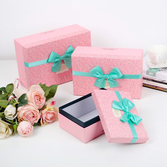 Набор коробок 3в1, 26 х 17 х 10 - 18 х 12 х 7,5 см