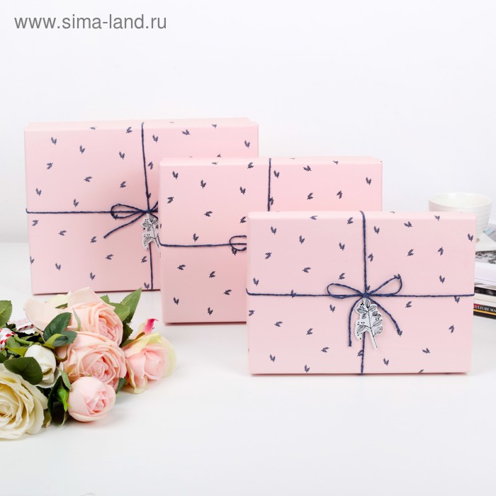 

Набор коробок 3 в 1, 29 х 21 х 8,5 - 24 х 17 х 6,5 см
