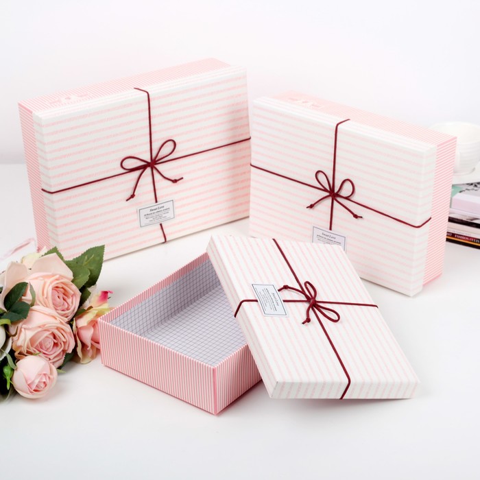 Набор коробок 3в1, 29 х 21 х 8,5 - 24 х 17 х 6,5 см