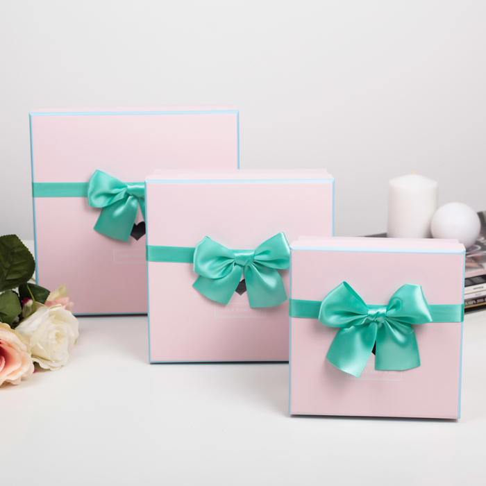 Набор коробок 3в1, 21 х 21 х 10 - 14 х 14 х 7 см