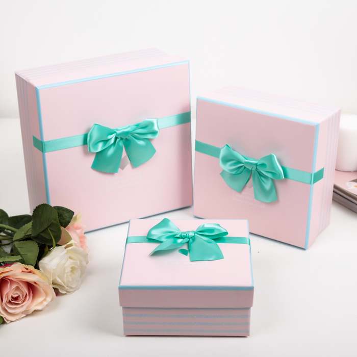 Набор коробок 3в1, 21 х 21 х 10 - 14 х 14 х 7 см