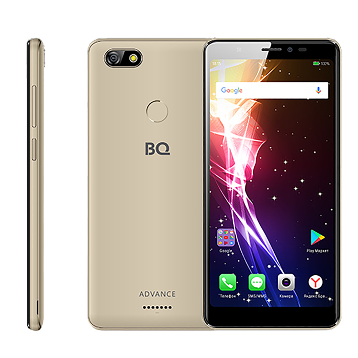 Смартфон BQ S-5500L Advance LTE Gold 18:9. 5,45" IPS,1440*720, 16Gb, 2Gb,цвет золотой