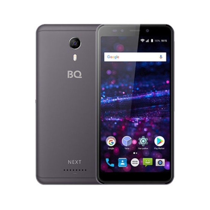 Смартфон BQ S-5522 Next Gray 18:9. 5,45" FW+,960*480, 8Gb, 1GbRAM, 5Mp+5Mp