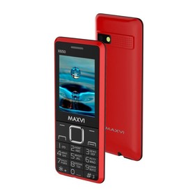 

Сотовый телефон Maxvi X650, 2.8", 2 sim, 32Мб, microSD, 1.3 Мп, 1000 мАч, красный