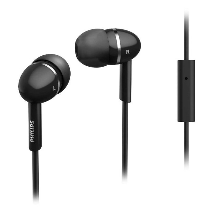 Гарнитура Philips she 1455BK, вкладыши вакуумные, черная