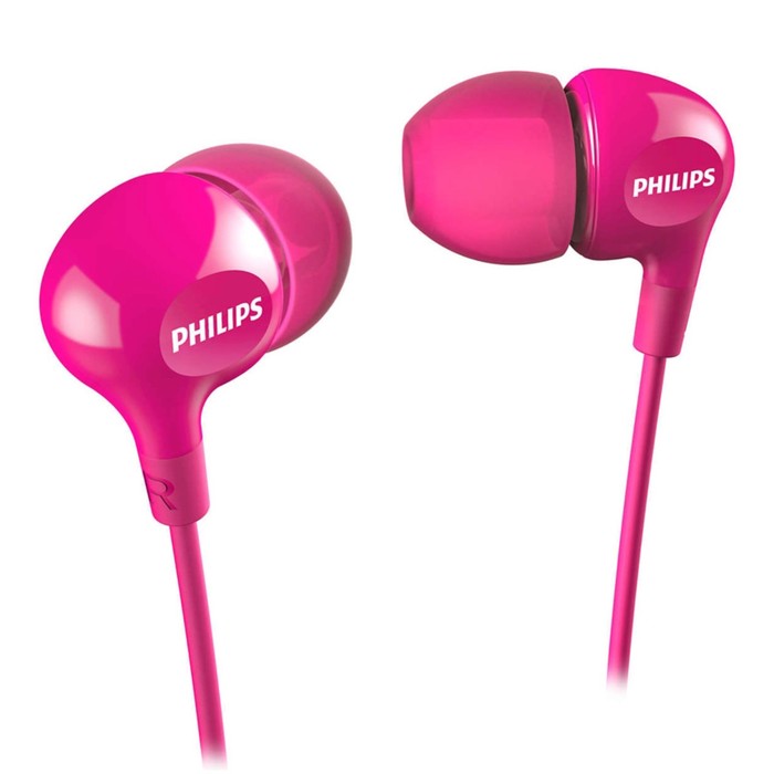 Наушники Philips she 3550PK, вкладыши вакуумные, розовые