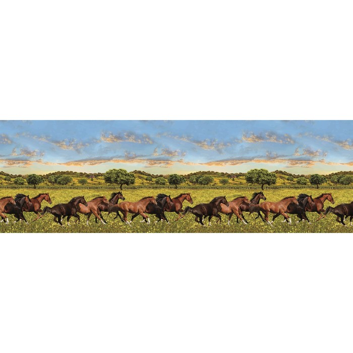 Фартук кухонный АБС Арабские скакуны 3000х600х1,5 мм