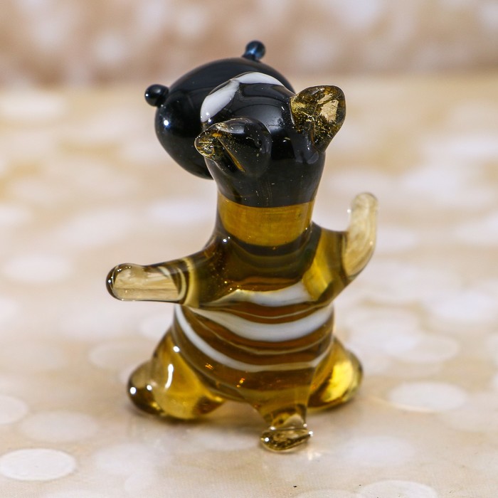 Сувенир стекло средняя фигурка "Бегемот" 4х2,5х2,5 см МИКС