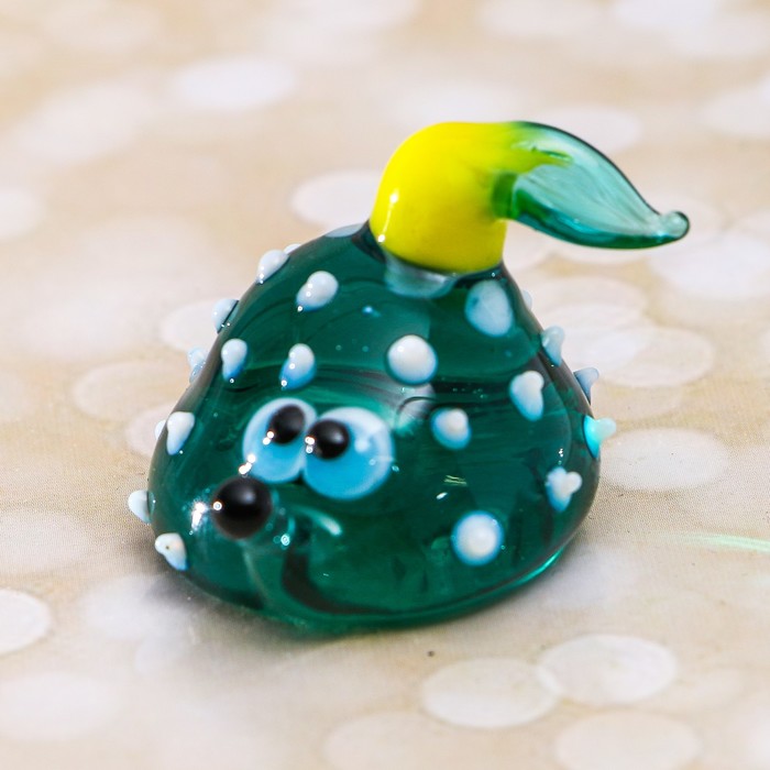 Сувенир стекло средняя фигурка "Еж" 2,5х3,5х4 см  МИКС