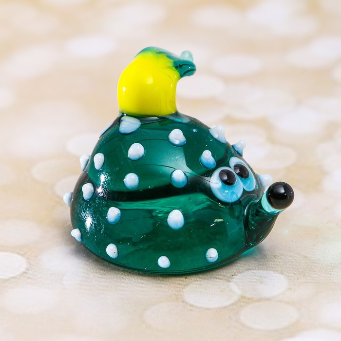 Сувенир стекло средняя фигурка "Еж" 2,5х3,5х4 см МИКС