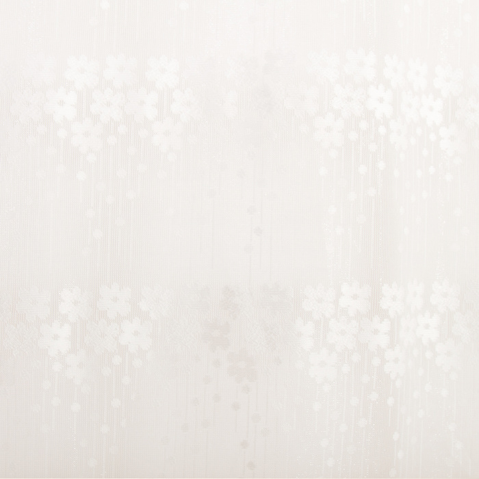 Штора-тюль «Весна», жаккард, 150 × 260 см, п/э (100 %), цвет молочный, 1 шт./компл.