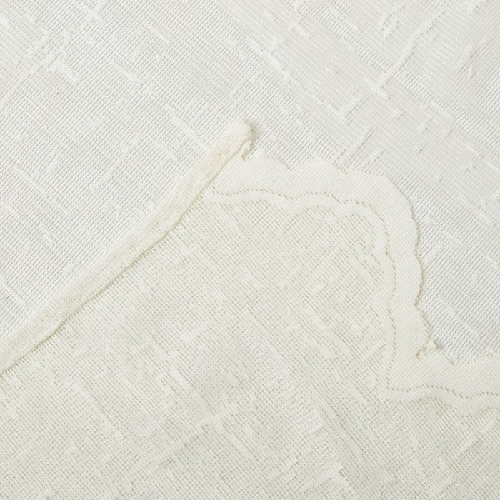 Штора Тюль жаккард "Ностальжи" молочный 260х300 см 1шт/компл.100% п/э