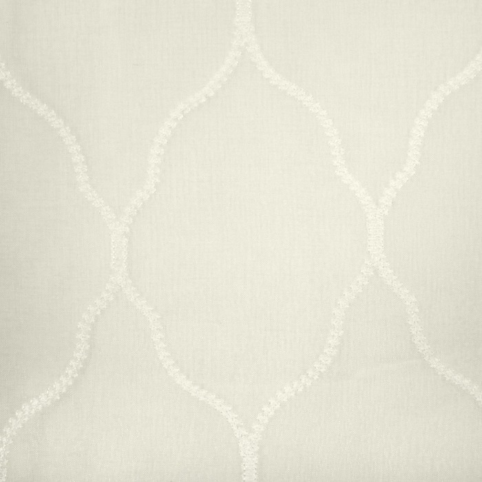 Штора Тюль с вышивкой Диамант 260х300 см, цв. молочный, 100% п/э