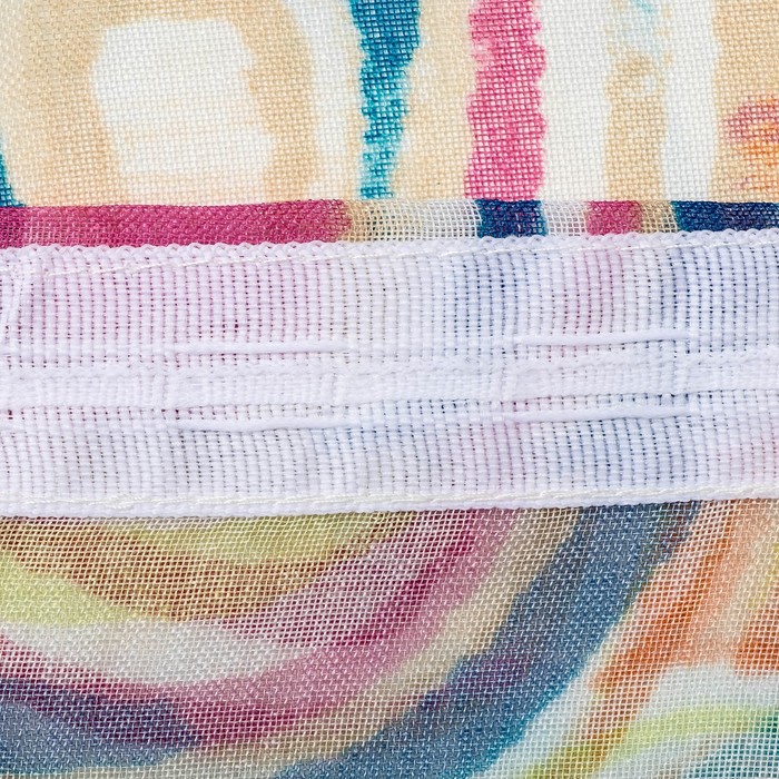 Штора Тюль печать "Фьюжн" мульти 150х260 см, 1шт/компл.100% п/э