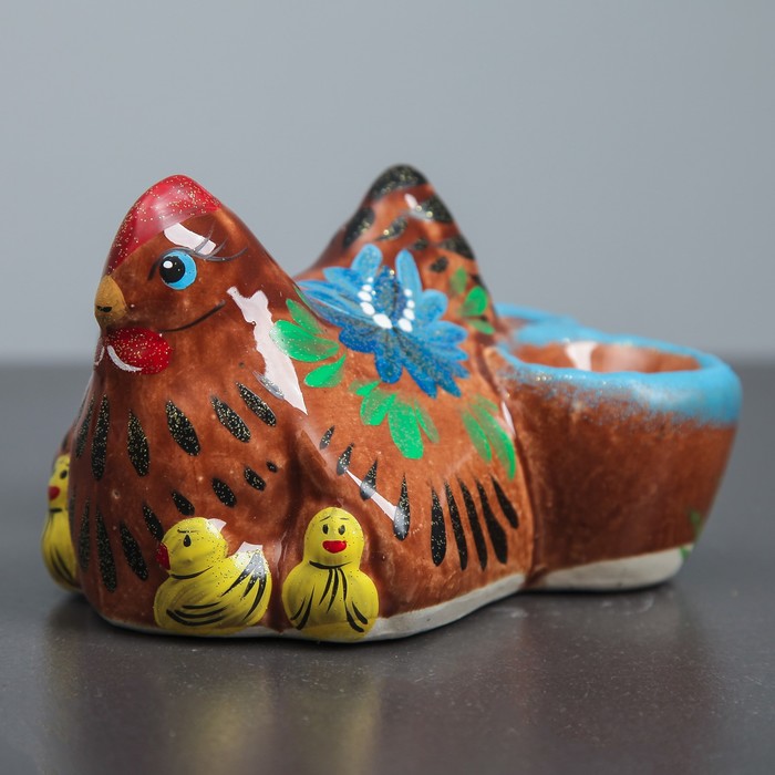 Подставка для яиц "Курочка Ряба", коричневый, 8,5*14 см