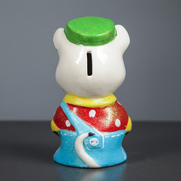 Копилка "Фунтик" 9,5*16 см цветной