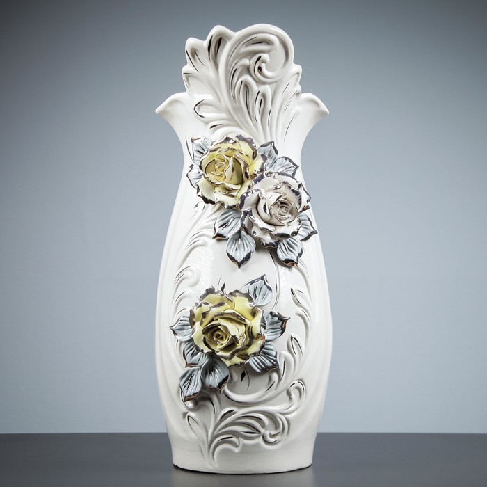 Ваза "Королева" цветная лепка N1