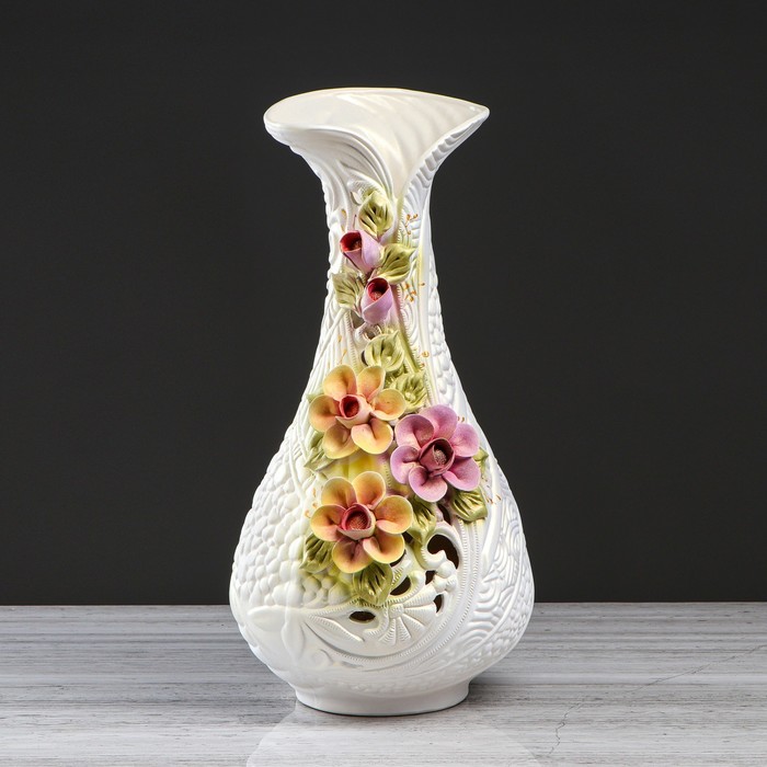 Ваза "Каприз "лепка цветы N2