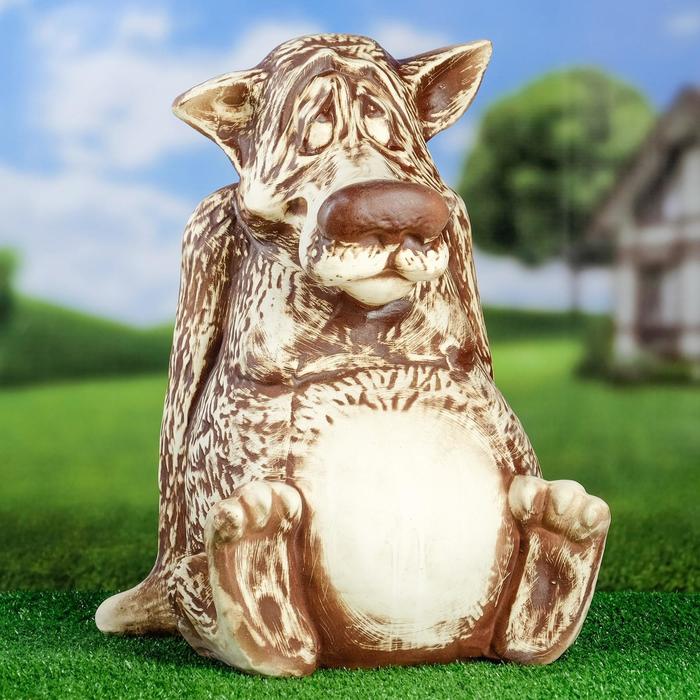 Садовая фигура "Волк" шамот