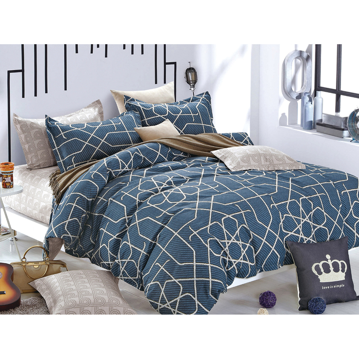 КПБ 2 сп, размер 230х240 см, 180х210 см, 70х70 см-2 шт., сатин 20/398-SK