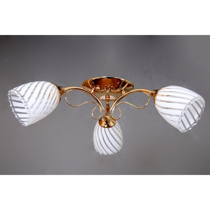 Люстра "Алана" 3x60Вт E27 золото