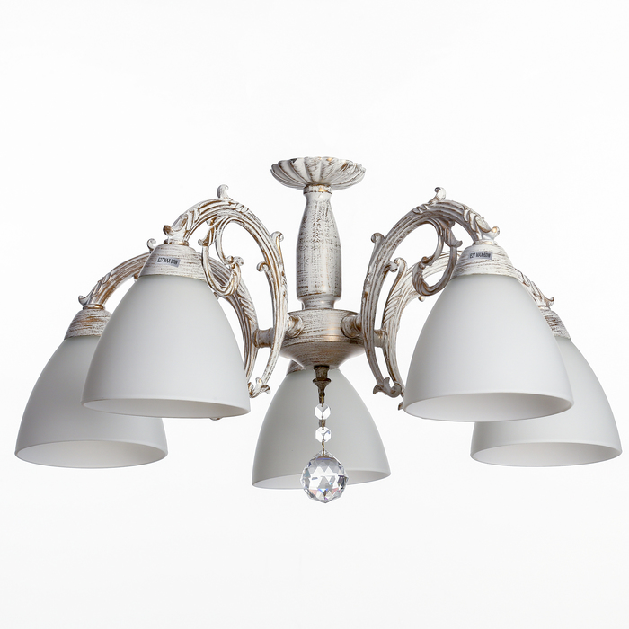 Люстра "Александра" 5x60Вт E27 белый-золото