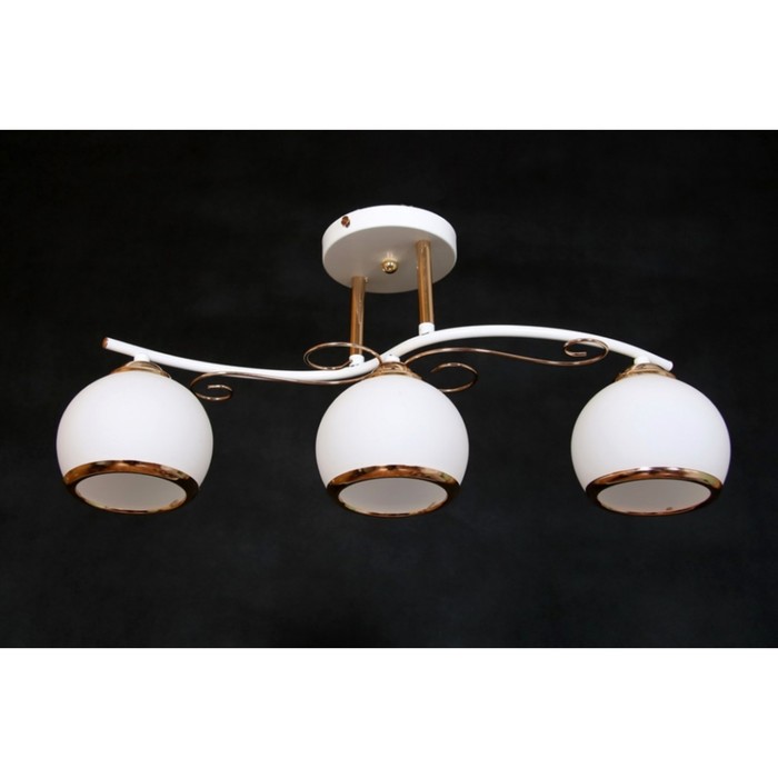 Люстра "Гарнет" 3x60Вт E27 золото