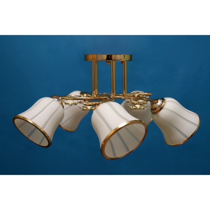 Люстра "Джери" 5x60Вт E27 золото