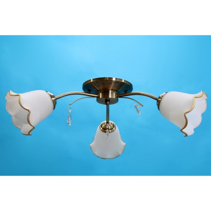 Люстра "Аклей" 3x60Вт E14 бронза