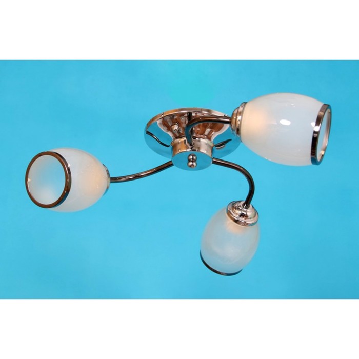 Люстра "Акли" 3x60Вт E27 никель