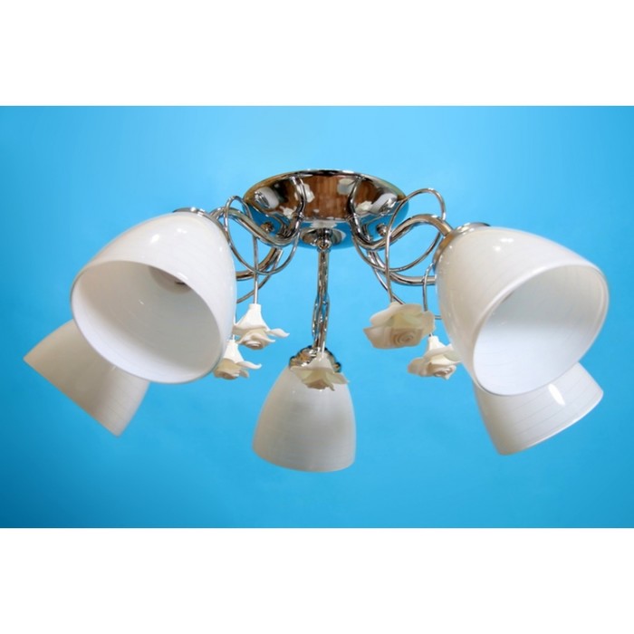 Люстра "Алан" 5x60Вт E27 хром