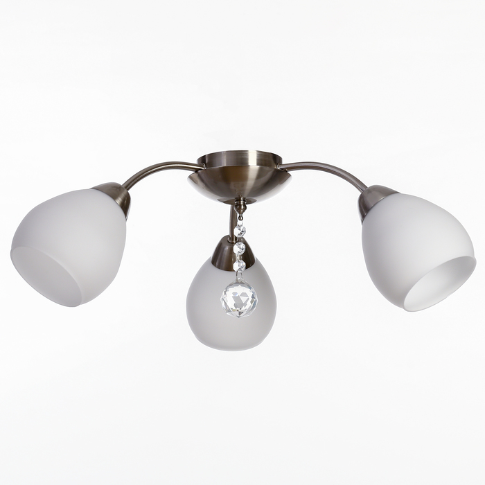 Люстра  "Кэмерон"  3x60Вт E27 бронза 60х60х20см.