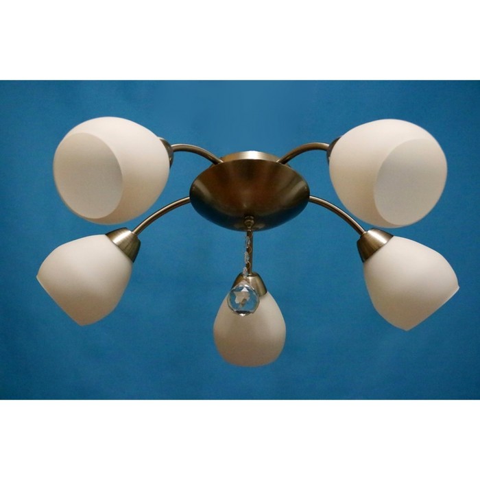 Люстра  "Кэмерон"  5x60Вт E27 бронза 60х60х20см.