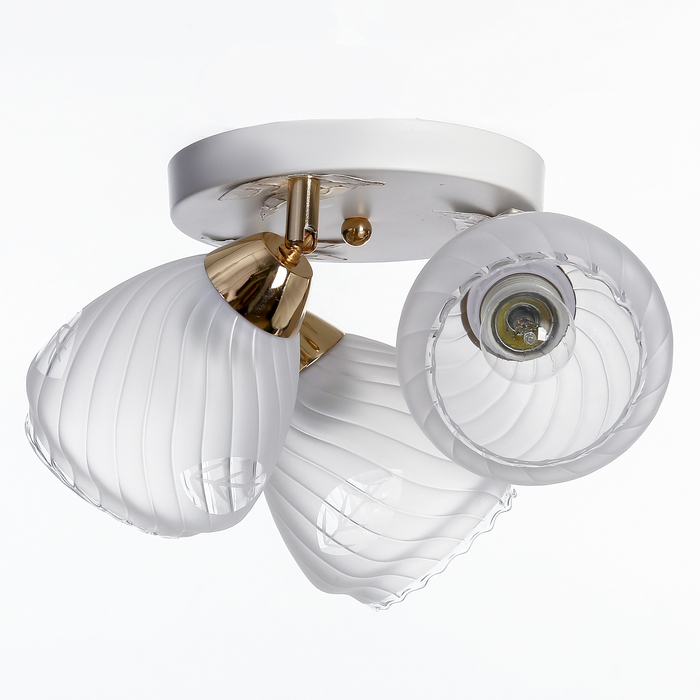 Люстра "Марил" 3x60Вт E27 белый-золото