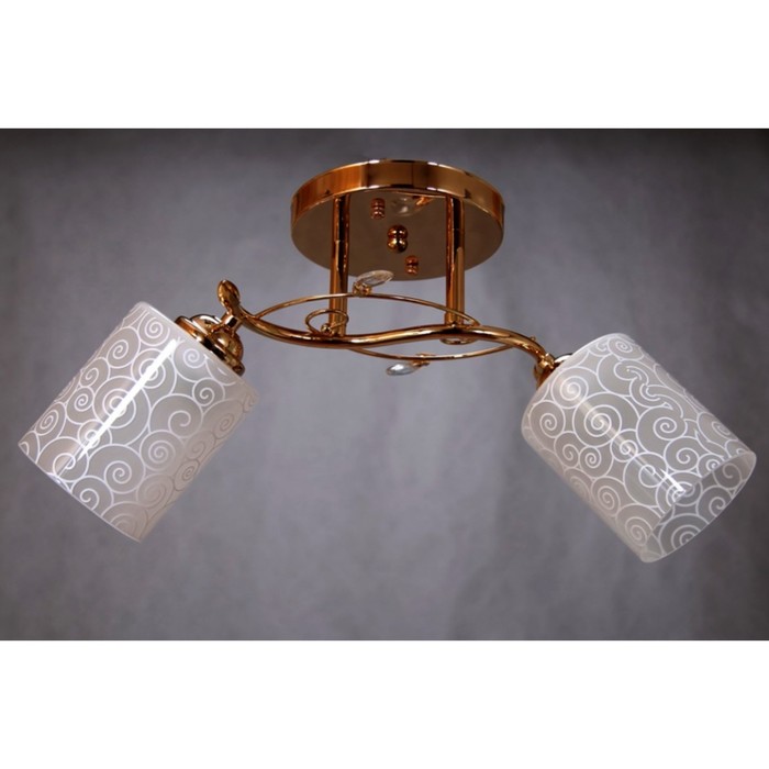 Люстра "Стефани" 2x60Вт E27 золото