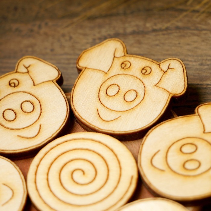 Подставка под горячее «Пятачки», D = 11 см, можжевельник