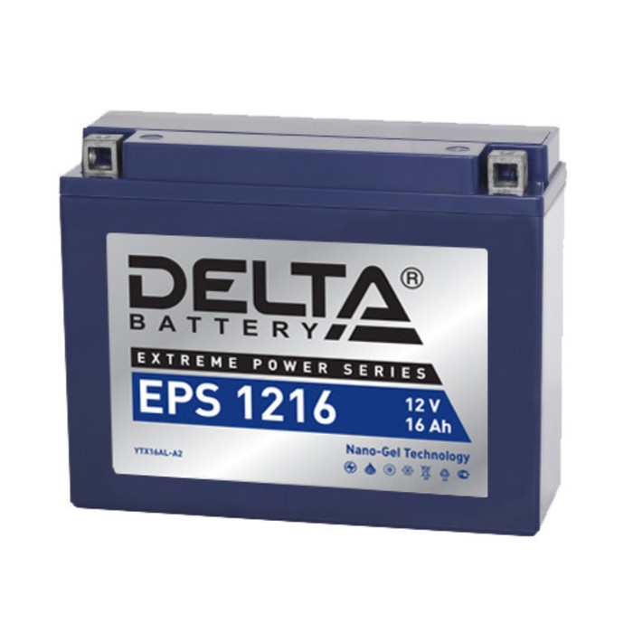 аккумуляторная батарея delta ст1216 yb16al a2 12 в 16 ач обратная Аккумуляторная батарея Delta EPS 1216(YTX16AL-A2)12V, 16 Ач обратная(- +)