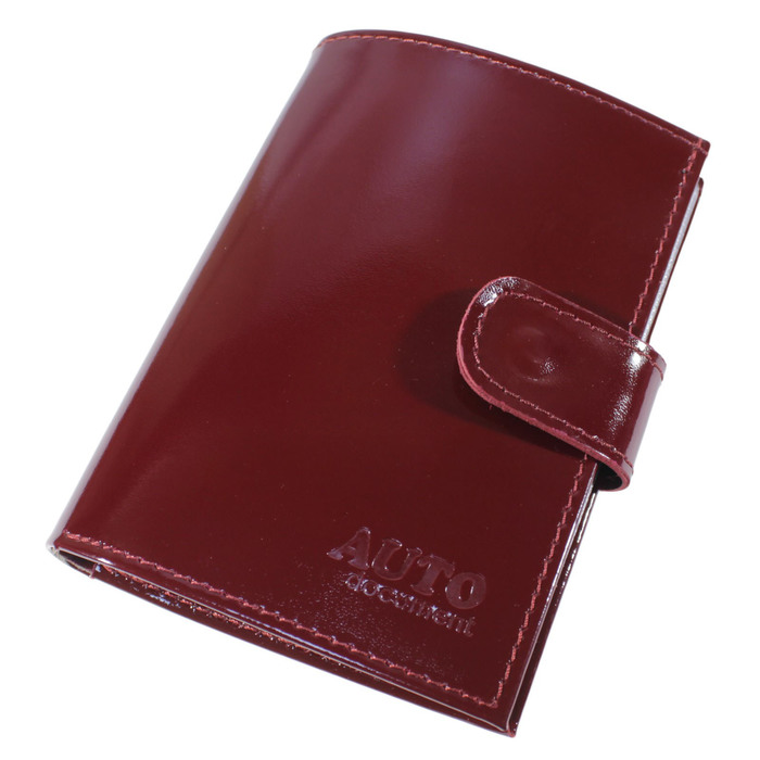 Портмоне женское, отдел для купюр, для монет, для кредитных карт, цвет тёмно-красный