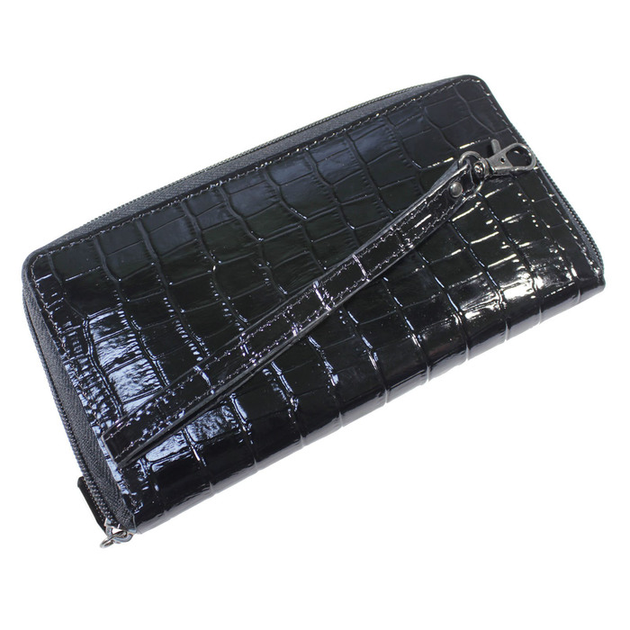 Портмоне женское, 2 отдела для купюр, для монет, для кредитных карт, цвет тёмно-коричневый