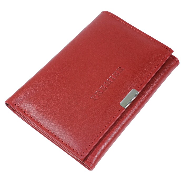 Портмоне женское, отдел для купюр, для монет, для кредитных карт, цвет красный