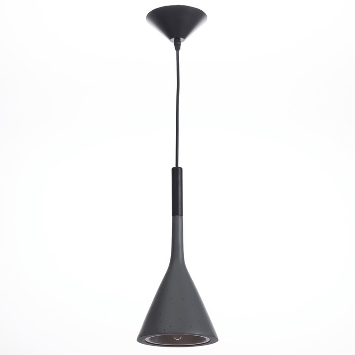 Светильник "Конус" 1x15W E14 серый 16,5x16,5x30 см